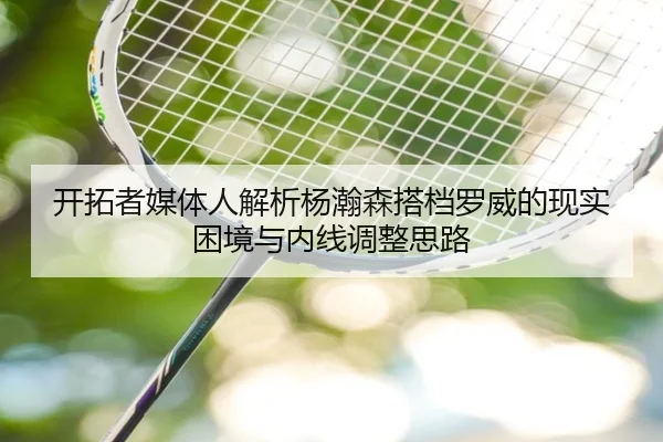 开拓者媒体人解析杨瀚森搭档罗威的现实困境与内线调整思路(3377Sports)